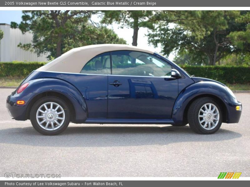 Galactic Blue Metallic / Cream Beige 2005 Volkswagen New Beetle GLS Convertible