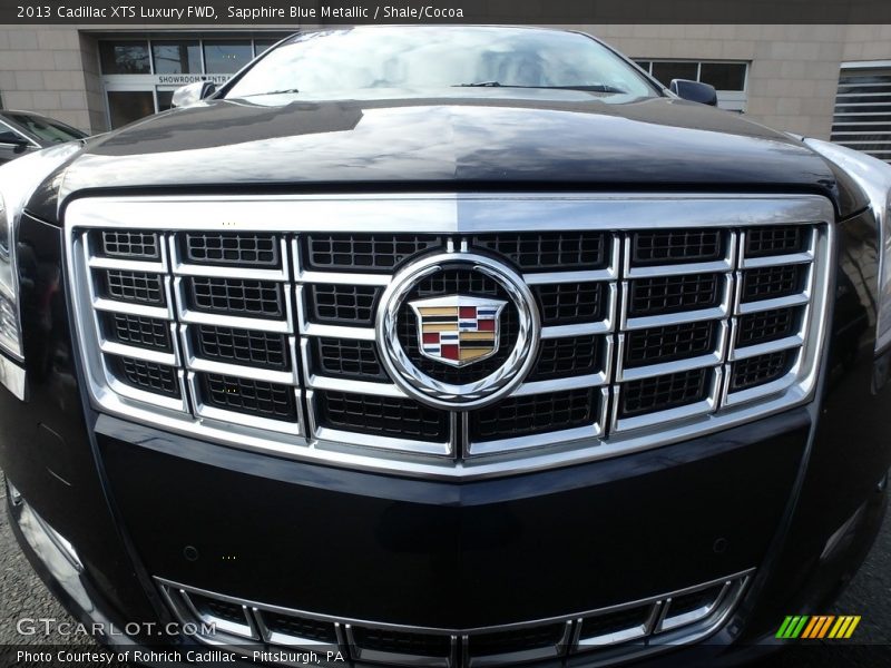 Sapphire Blue Metallic / Shale/Cocoa 2013 Cadillac XTS Luxury FWD