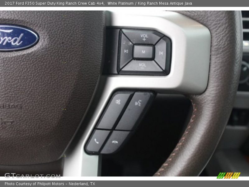 White Platinum / King Ranch Mesa Antique Java 2017 Ford F350 Super Duty King Ranch Crew Cab 4x4