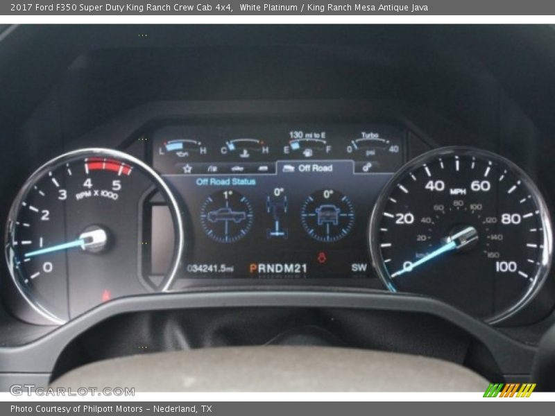 White Platinum / King Ranch Mesa Antique Java 2017 Ford F350 Super Duty King Ranch Crew Cab 4x4