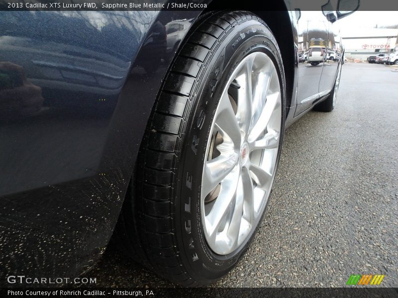 Sapphire Blue Metallic / Shale/Cocoa 2013 Cadillac XTS Luxury FWD