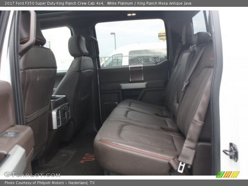 White Platinum / King Ranch Mesa Antique Java 2017 Ford F350 Super Duty King Ranch Crew Cab 4x4