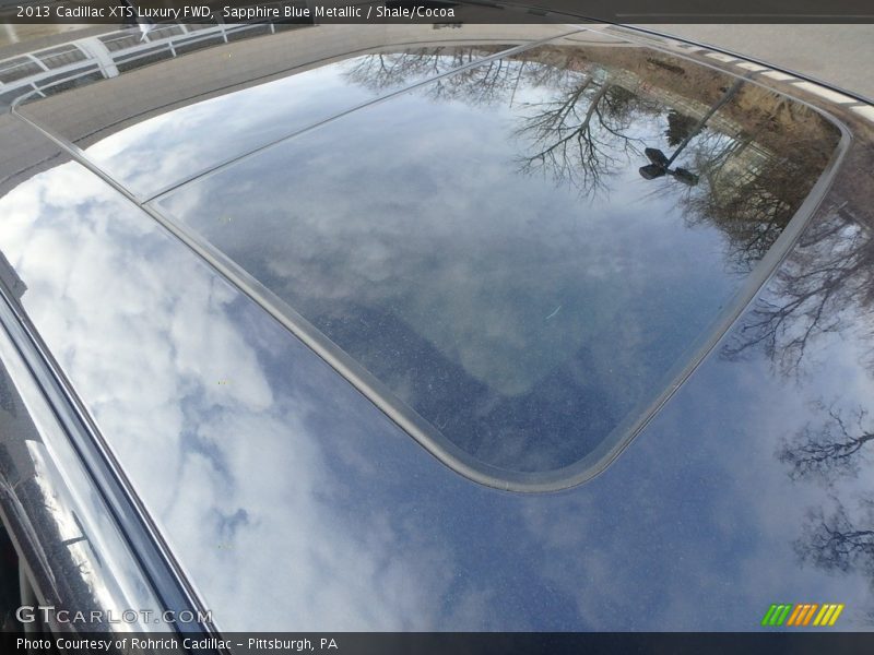 Sapphire Blue Metallic / Shale/Cocoa 2013 Cadillac XTS Luxury FWD