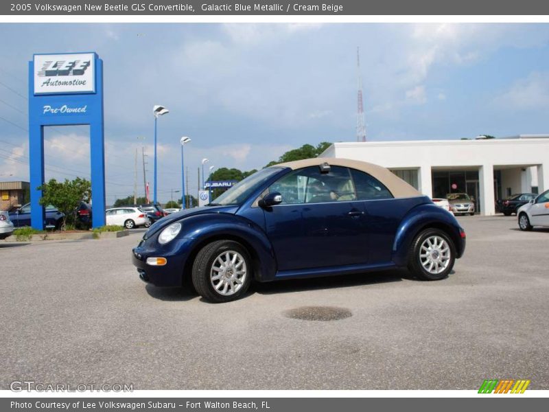 Galactic Blue Metallic / Cream Beige 2005 Volkswagen New Beetle GLS Convertible