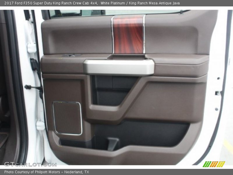White Platinum / King Ranch Mesa Antique Java 2017 Ford F350 Super Duty King Ranch Crew Cab 4x4