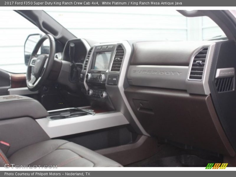 White Platinum / King Ranch Mesa Antique Java 2017 Ford F350 Super Duty King Ranch Crew Cab 4x4