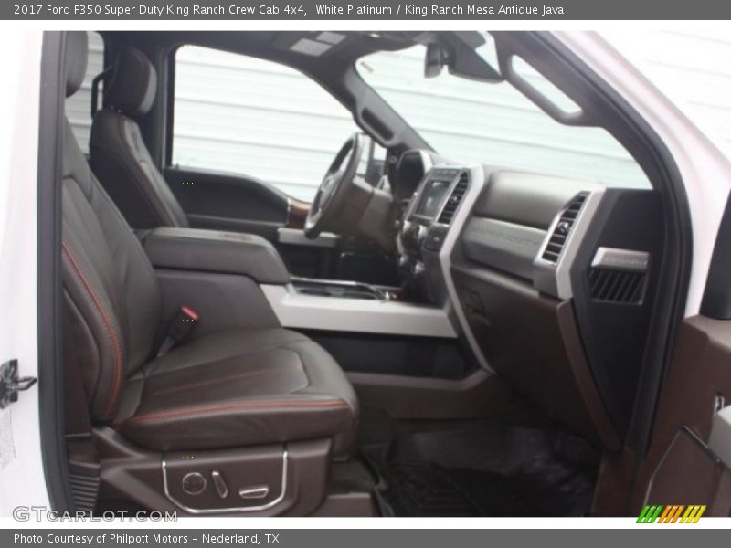 White Platinum / King Ranch Mesa Antique Java 2017 Ford F350 Super Duty King Ranch Crew Cab 4x4