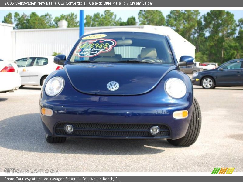 Galactic Blue Metallic / Cream Beige 2005 Volkswagen New Beetle GLS Convertible