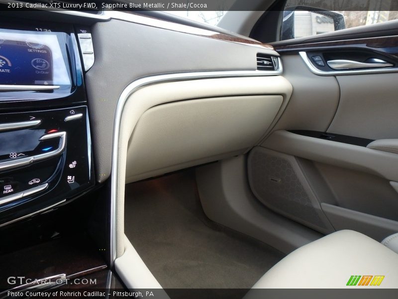 Sapphire Blue Metallic / Shale/Cocoa 2013 Cadillac XTS Luxury FWD