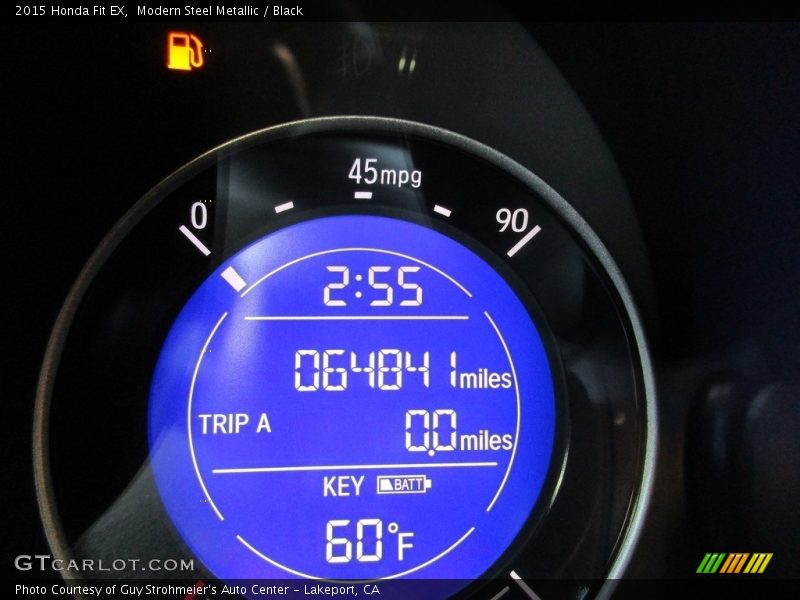 Modern Steel Metallic / Black 2015 Honda Fit EX