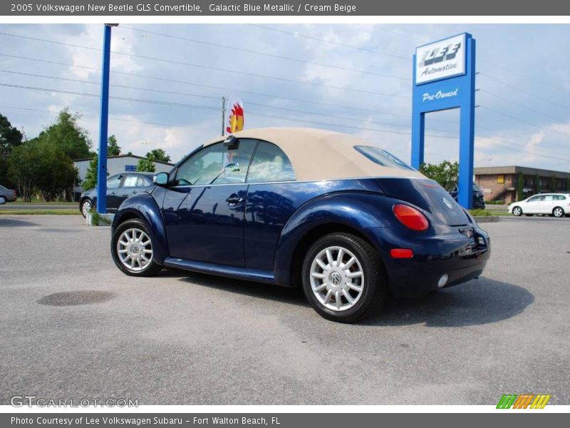 Galactic Blue Metallic / Cream Beige 2005 Volkswagen New Beetle GLS Convertible