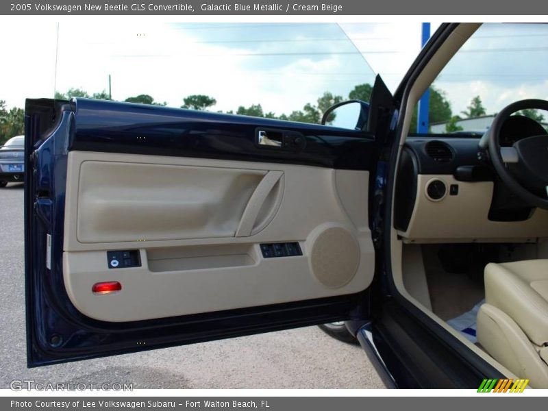 Galactic Blue Metallic / Cream Beige 2005 Volkswagen New Beetle GLS Convertible