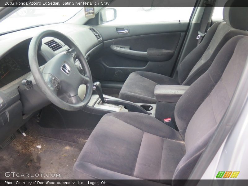 Satin Silver Metallic / Gray 2003 Honda Accord EX Sedan