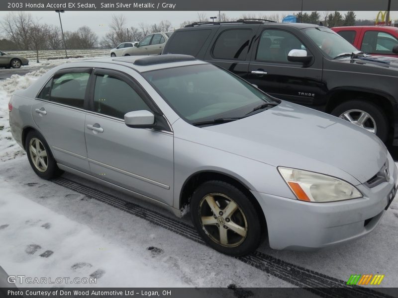 Satin Silver Metallic / Gray 2003 Honda Accord EX Sedan