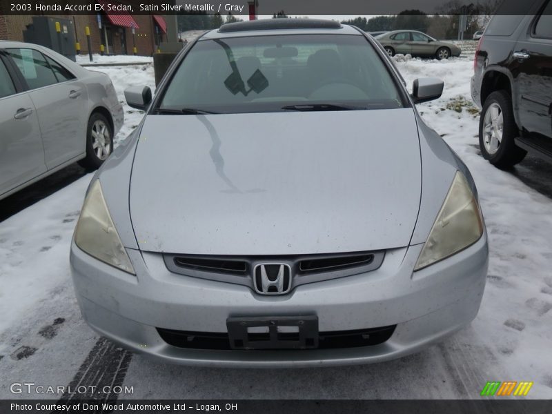 Satin Silver Metallic / Gray 2003 Honda Accord EX Sedan