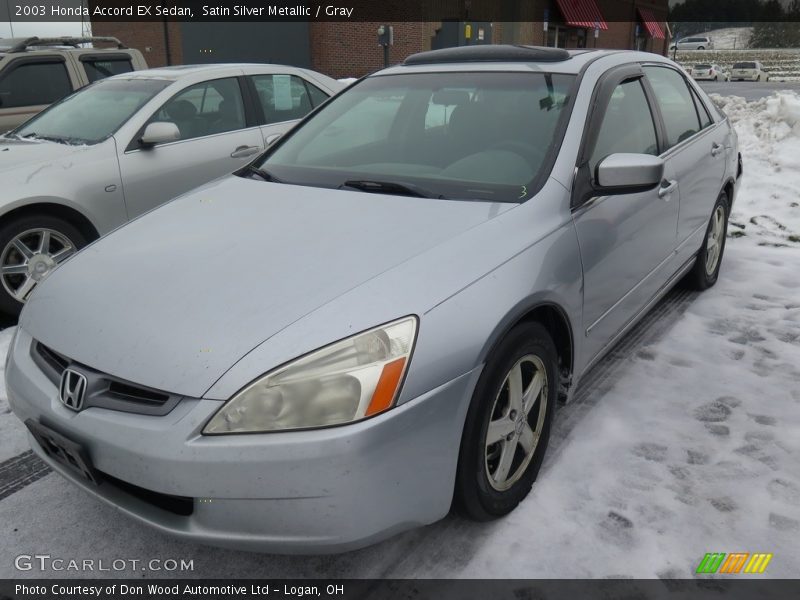 Satin Silver Metallic / Gray 2003 Honda Accord EX Sedan