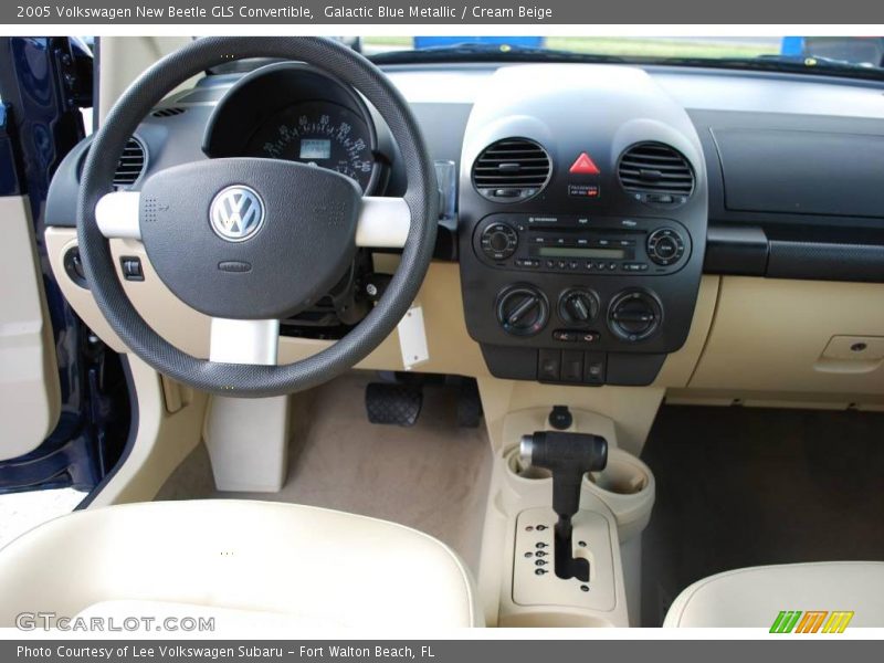 Galactic Blue Metallic / Cream Beige 2005 Volkswagen New Beetle GLS Convertible