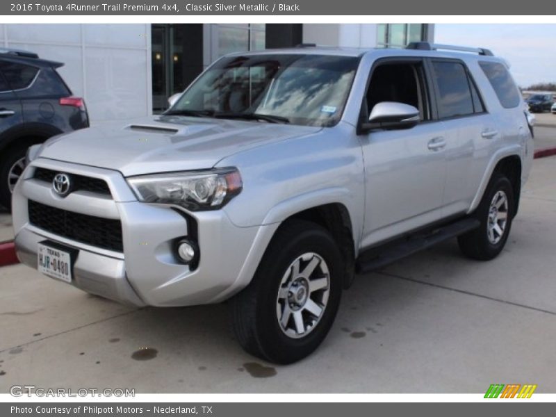 Classic Silver Metallic / Black 2016 Toyota 4Runner Trail Premium 4x4