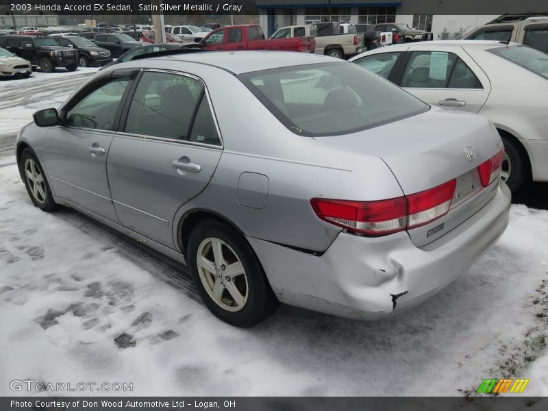Satin Silver Metallic / Gray 2003 Honda Accord EX Sedan