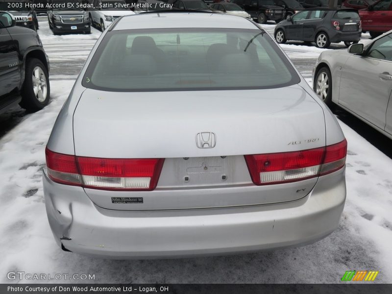 Satin Silver Metallic / Gray 2003 Honda Accord EX Sedan