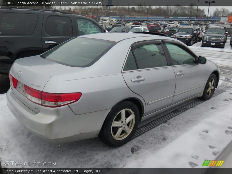 Satin Silver Metallic / Gray 2003 Honda Accord EX Sedan