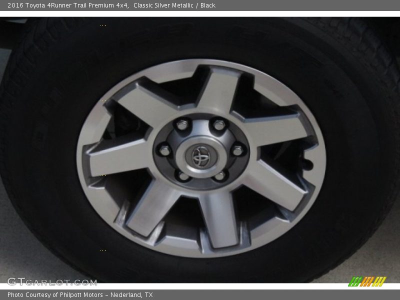 Classic Silver Metallic / Black 2016 Toyota 4Runner Trail Premium 4x4