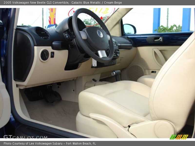 Galactic Blue Metallic / Cream Beige 2005 Volkswagen New Beetle GLS Convertible