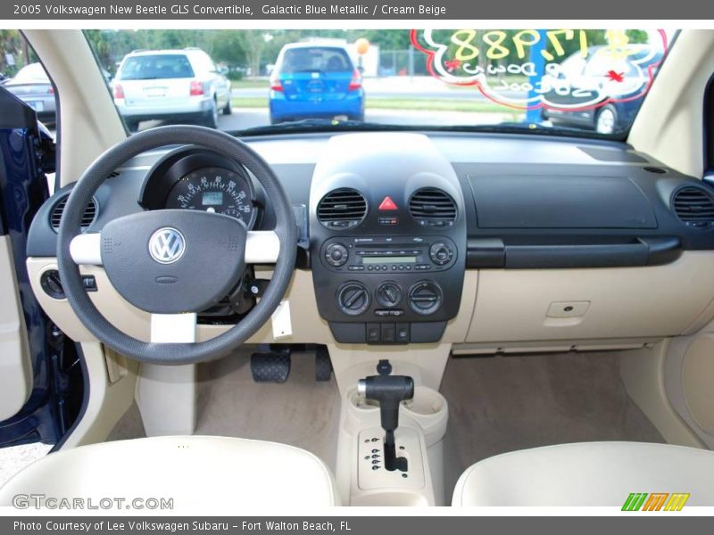 Galactic Blue Metallic / Cream Beige 2005 Volkswagen New Beetle GLS Convertible