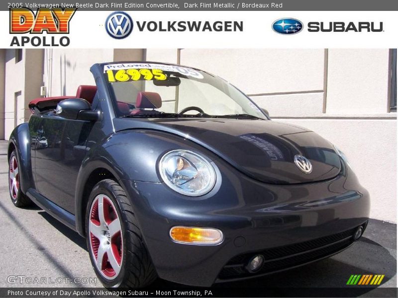 Dark Flint Metallic / Bordeaux Red 2005 Volkswagen New Beetle Dark Flint Edition Convertible