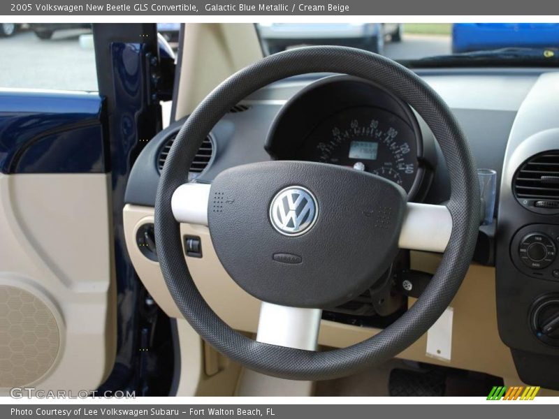 Galactic Blue Metallic / Cream Beige 2005 Volkswagen New Beetle GLS Convertible