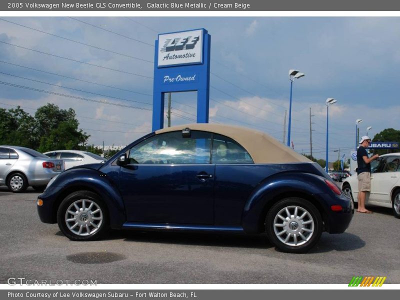 Galactic Blue Metallic / Cream Beige 2005 Volkswagen New Beetle GLS Convertible