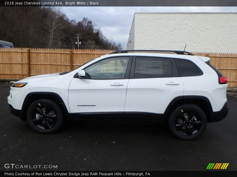 Bright White / Black 2018 Jeep Cherokee Limited 4x4