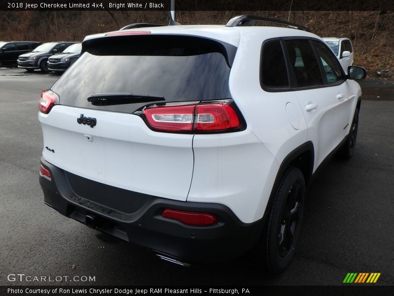 Bright White / Black 2018 Jeep Cherokee Limited 4x4