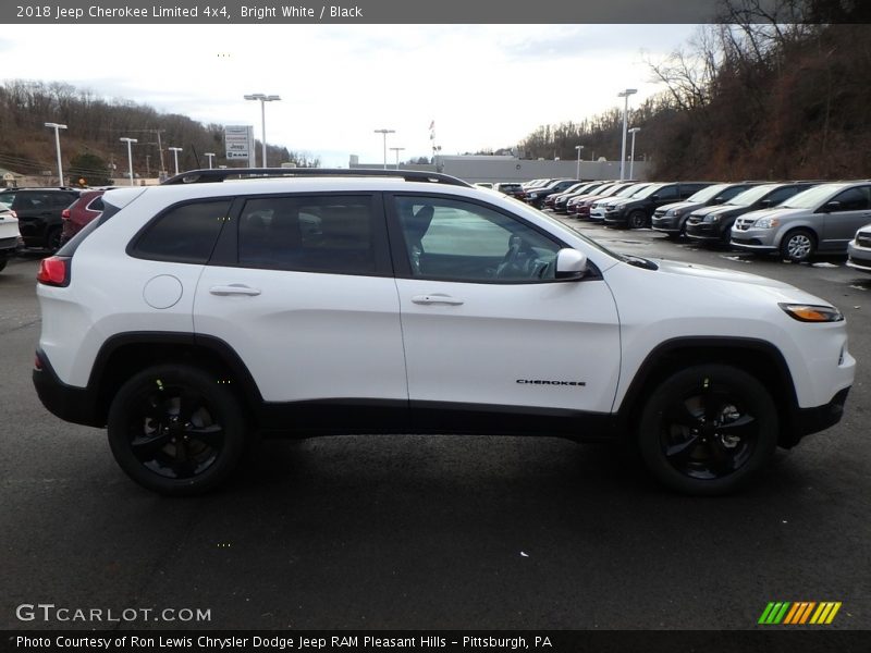 Bright White / Black 2018 Jeep Cherokee Limited 4x4