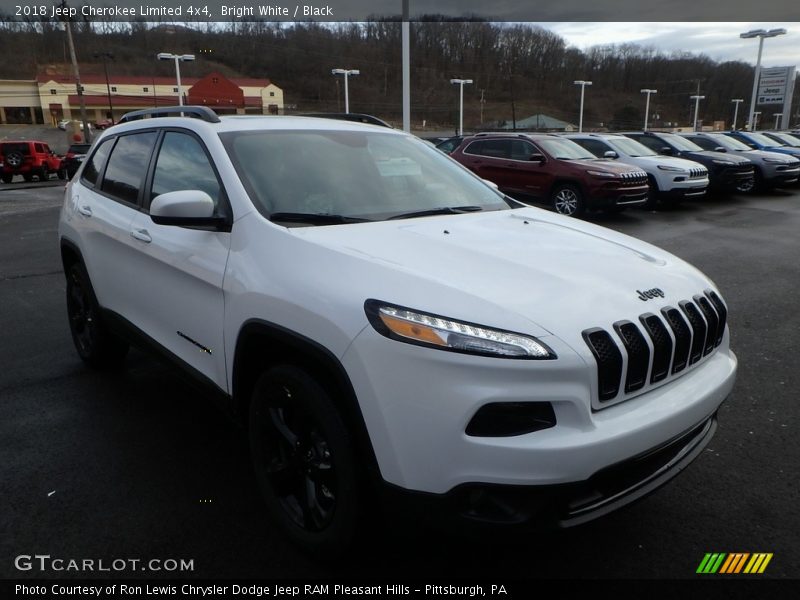 Bright White / Black 2018 Jeep Cherokee Limited 4x4