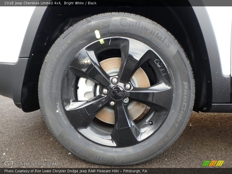 Bright White / Black 2018 Jeep Cherokee Limited 4x4