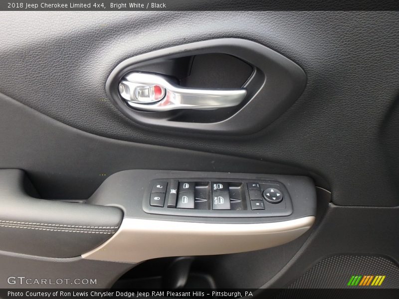 Bright White / Black 2018 Jeep Cherokee Limited 4x4