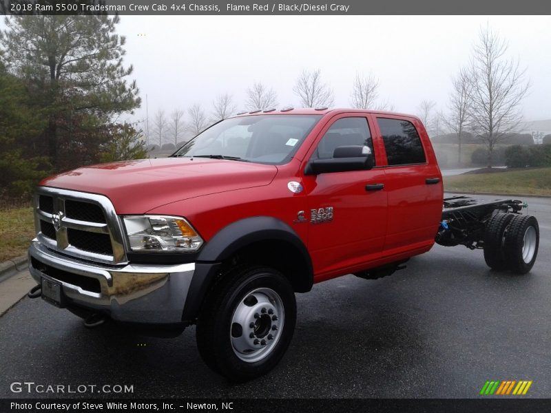 Front 3/4 View of 2018 5500 Tradesman Crew Cab 4x4 Chassis