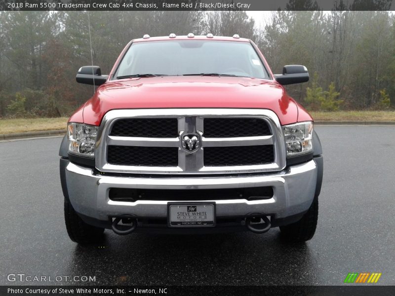 Flame Red / Black/Diesel Gray 2018 Ram 5500 Tradesman Crew Cab 4x4 Chassis