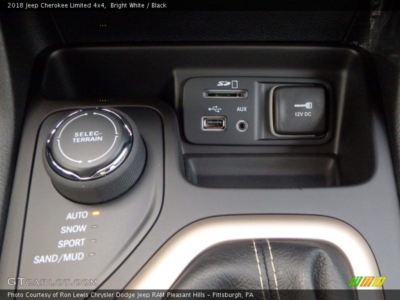 Bright White / Black 2018 Jeep Cherokee Limited 4x4