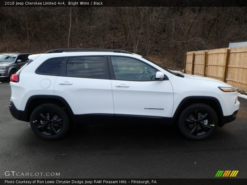 Bright White / Black 2018 Jeep Cherokee Limited 4x4