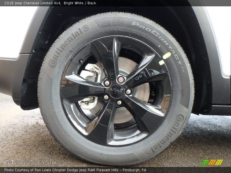 Bright White / Black 2018 Jeep Cherokee Limited 4x4