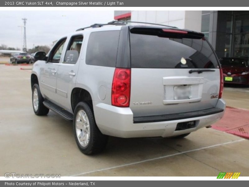 Champagne Silver Metallic / Light Tan 2013 GMC Yukon SLT 4x4
