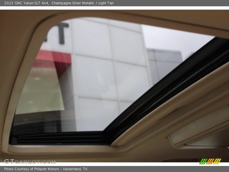 Champagne Silver Metallic / Light Tan 2013 GMC Yukon SLT 4x4