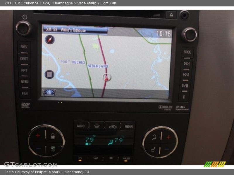 Champagne Silver Metallic / Light Tan 2013 GMC Yukon SLT 4x4