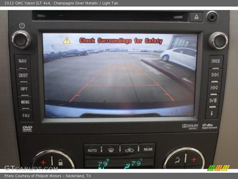 Champagne Silver Metallic / Light Tan 2013 GMC Yukon SLT 4x4
