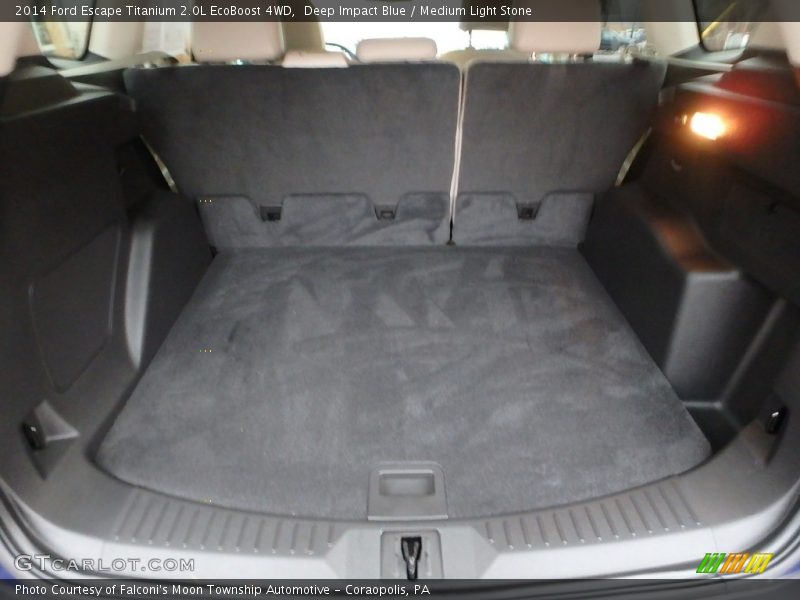 Deep Impact Blue / Medium Light Stone 2014 Ford Escape Titanium 2.0L EcoBoost 4WD