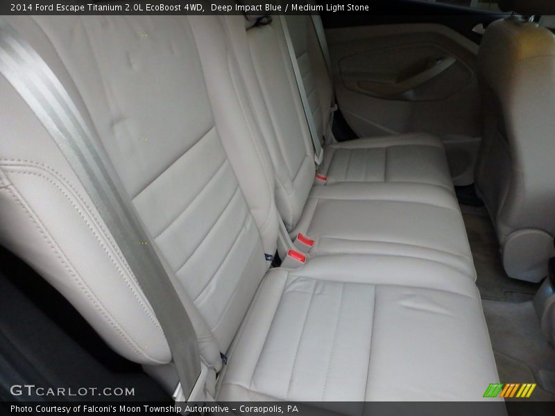 Deep Impact Blue / Medium Light Stone 2014 Ford Escape Titanium 2.0L EcoBoost 4WD
