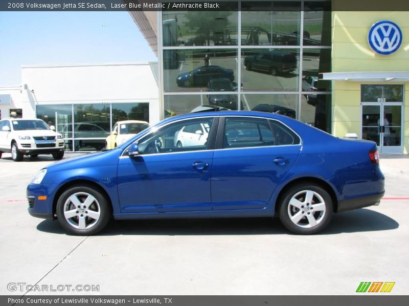 Laser Blue Metallic / Anthracite Black 2008 Volkswagen Jetta SE Sedan