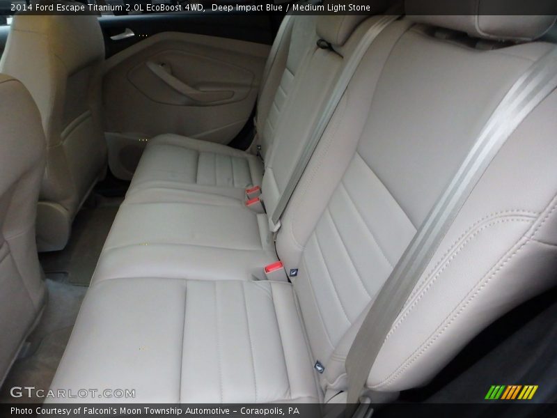 Deep Impact Blue / Medium Light Stone 2014 Ford Escape Titanium 2.0L EcoBoost 4WD
